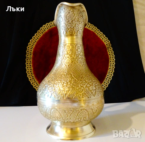 Бронзова кана шедьовър 1 кг.,позлата,етикет. , снимка 3 - Антикварни и старинни предмети - 55221833
