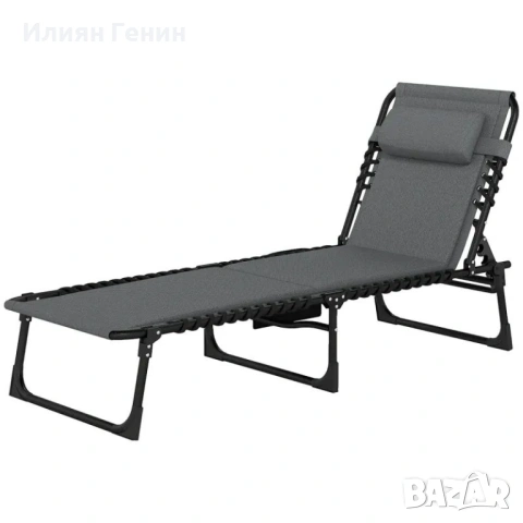 Шезлонг Outsunny, снимка 2 - Градински мебели, декорация  - 54498499
