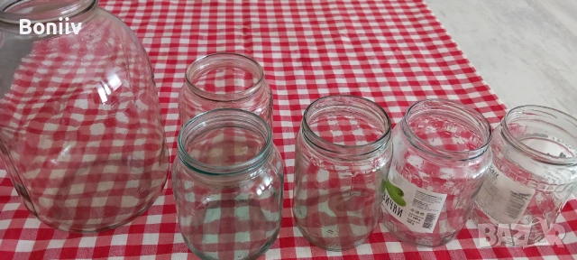 Стъклени буркани , снимка 2 - Буркани, бутилки и капачки - 54317279