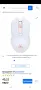 Безжична геймърска мишка Helium - 6400 DPI - Бяла , снимка 2