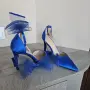 Сини обувки на ток, снимка 2