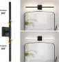 LED лампа за баня и огледало 70 см, 12 W, 4000 K, IP44, снимка 8