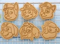 2 вида 8 бр Пес патрул Paw patrol кучета куче пластмасови разглобяеми резци форми резец форма, снимка 8