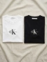 2 тениски Calvin Klein Jeans - Monologo, Slim Fit (черна и бяла), снимка 1