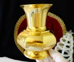 Бронзова кана за вино,позлата,многостенна. , снимка 6