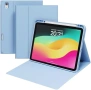 Нов Калъф за iPad A16 11 2025 / 10 10.9 2022 със слот за Pencil син защитен кейс таблет Айпад, снимка 1