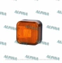 LED габарит със светлоотразител, квадратен, 12/24V, 4 SMD диода, бял/жълт/черрвен, Полша - 1бр., снимка 3
