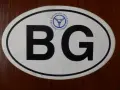 Стари стикери за кола BG, снимка 1