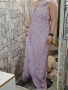 светло лилава официална рокля с пайети , снимка 3