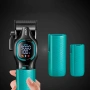 Комплект машинка за подстригване + тример VGR V-886 S2 Grip Turbo 9000RPM – Зелен, снимка 5