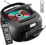KLIM CD касетофон с USB, Bluetooth Boombox, AM/FM радио, стерео звук, дистанционно, снимка 1