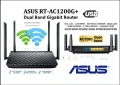 Гигабитов Рутер ASUS RT-AC1200G+ Dual-Band с USB, снимка 1
