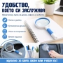Ръчна джобна увеличитена стъклена лупа 4x увеличение за четене деца, снимка 3