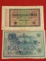 Две райхбанкноти 100 марки 1908г. / 20 000 марки 1923г. Германия редки за КОЛЕКЦИЯ 17927, снимка 1