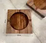 дървени пепелници за цигари ръчна изработка, снимка 2