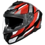 Топ Цена Мото каска SMK TYPHOON SPARKO red/white/gray,вградени очила 2026 149.90€, снимка 1
