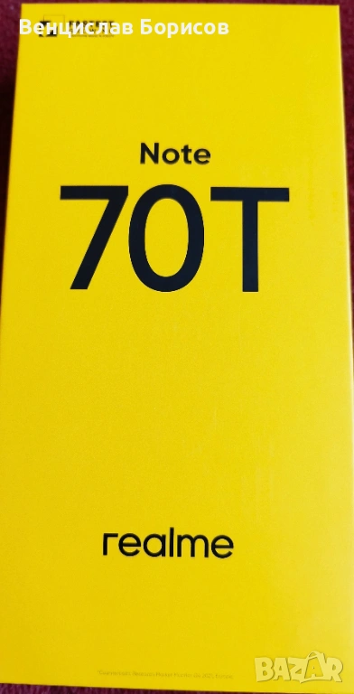 НОВ Realme Note 70T Beach Gold 4 GB RAM, 128 GB ROM , снимка 1