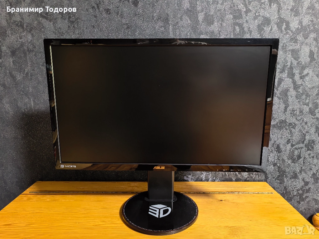 Геймърски монитор ASUS VG248QE / 24 / FHD / 1ms / 144Hz, снимка 1