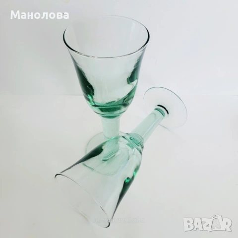 Две чаши изработени рециклирано стъкло., снимка 2 - Други ценни предмети - 54546426