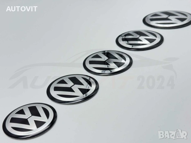VW Стикери за капачки на джанти Passat Golf Touareg Bora, снимка 3 - Аксесоари и консумативи - 55006064