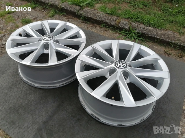 оригинални джанти 17" 5х112 VW 2 броя , снимка 3 - Гуми и джанти - 55000117