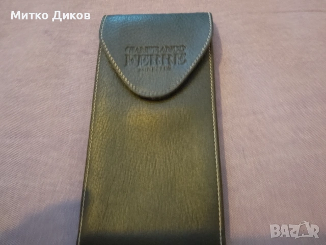 Калъвче за очила естествена кожа Джанкарло Ферре 