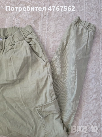 Карго панталон с висока талия, снимка 4 - Панталони - 53974059