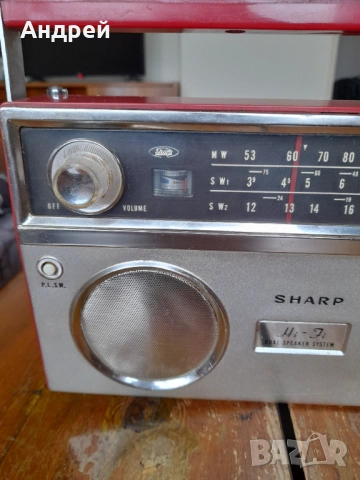 Старо радио,радиоприемник Sharp BY-488, снимка 2 - Антикварни и старинни предмети - 54264855
