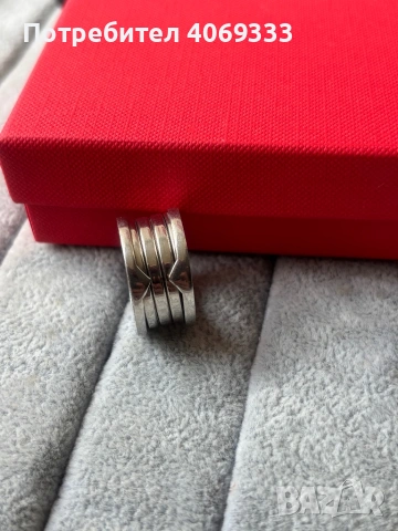 Сребърен пръстен Булгари 925, снимка 4 - Пръстени - 54277000