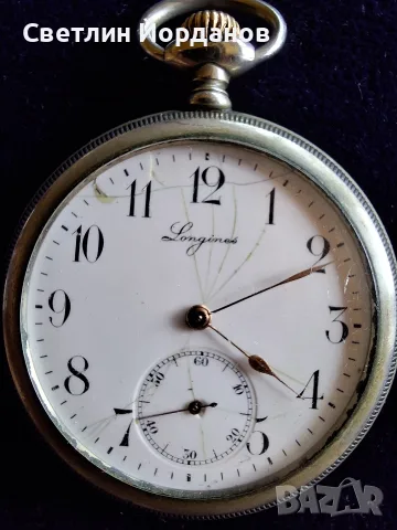 Колекционерски стар швейцарски джобен часовник - Longines