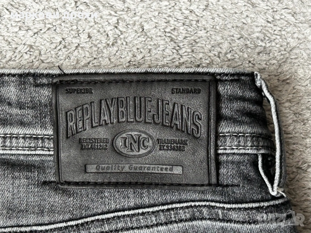 Replay Jeans slim fit - grey 32, снимка 10 - Дънки - 54101772