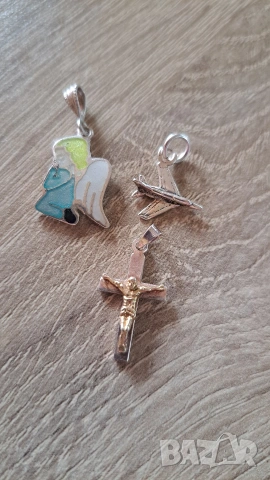 Сребърни висулки, снимка 4 - Колиета, медальони, синджири - 54012066