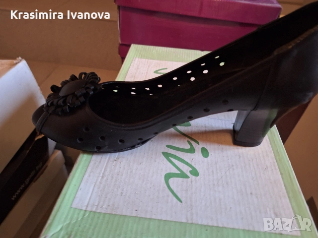 нови обувки естествена кожа,отворена отпред , снимка 3 - Дамски ежедневни обувки - 54209569