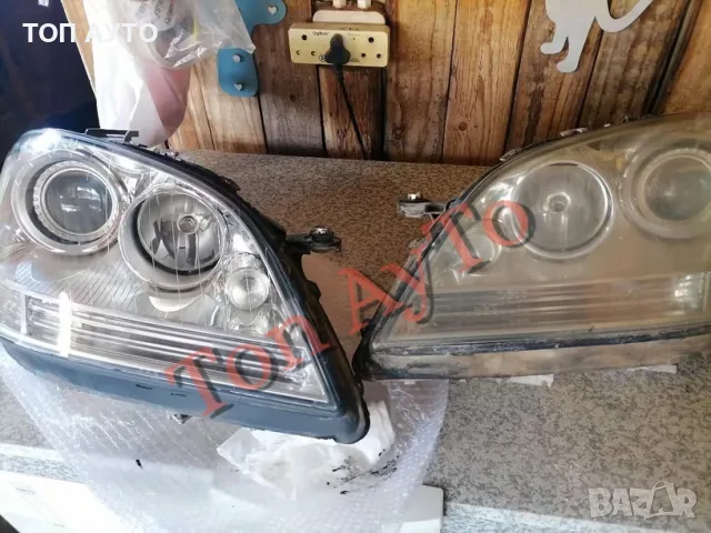 Стъкла Капаци Мерцедес ML W164 Mercedes 2005 - 2008 Комплект Стъкла Фарове Капаци, снимка 11 - Аксесоари и консумативи - 55586522