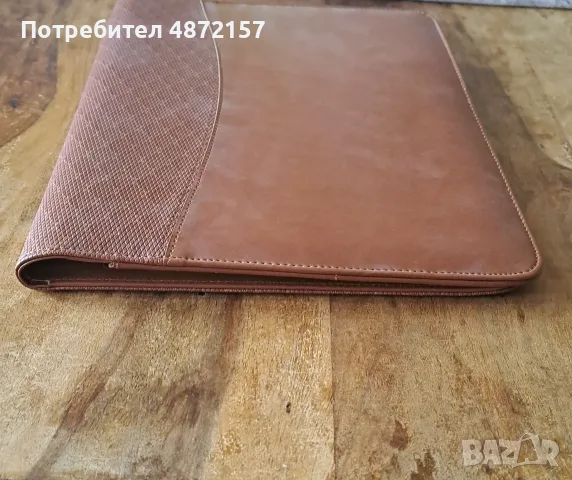 папка за документи луксозна кожена кафява с калкулатор A4 Размер, снимка 9 - Ученически пособия, канцеларски материали - 55616551