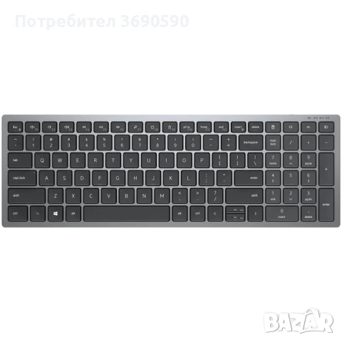 Комплект Клавиатура + Мишка Dell Multi-Device KM7120W, 2.4GHz&Bluetooth 5.0, Layout US Intl , снимка 4 - Клавиатури и мишки - 54811998