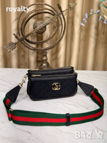 Gucci Нова Дамска Кожена Чанта Гучи Различни Цветове , снимка 6 - Чанти - 55082928