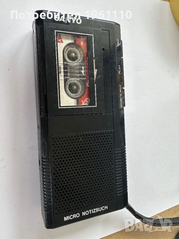 SANYO диктофон.  Професионален аналогов диктофон., снимка 2 - Колекции - 54797276