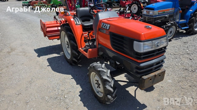 Японски трактор Kubota T220 с фреза, 4x4, 22 кс., АграБГ Джолев, снимка 7 - Селскостопанска техника - 55118686