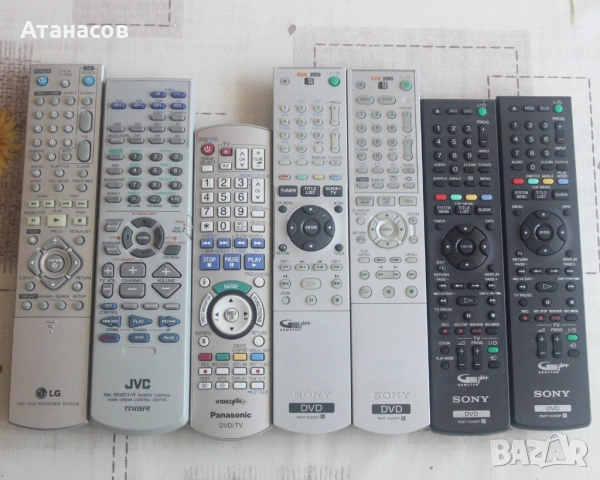 Дистанционно за записващо DVD - Sony, Panasonic, LG, JVC, Sharp, снимка 2 - Части и Платки - 54601081