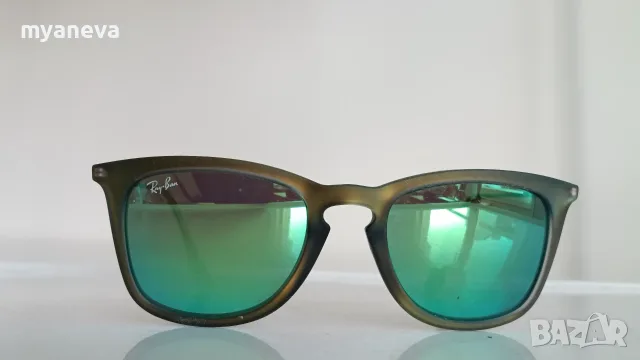 Ray-Ban, слънчеви очила с матова зелена рамка и огледални зелени стъкла . , снимка 13 - Слънчеви и диоптрични очила - 55442215