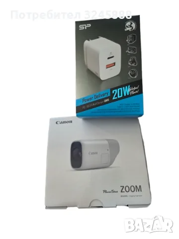 Неползван Canon PowerShot ZOOM Джобен Далекоглед опт. Фокус 400mm + 2хЦифров Зум с Фото/Видео камера, снимка 5 - Фотоапарати - 55679129
