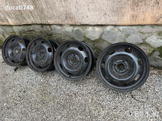 4бр. железни джанти 16" 4х108 - Citroen, Peugeot с тасове, снимка 2 - Гуми и джанти - 54655455