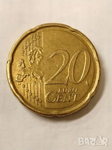 монета от 20 евро цента , снимка 3 - Нумизматика и бонистика - 55474253
