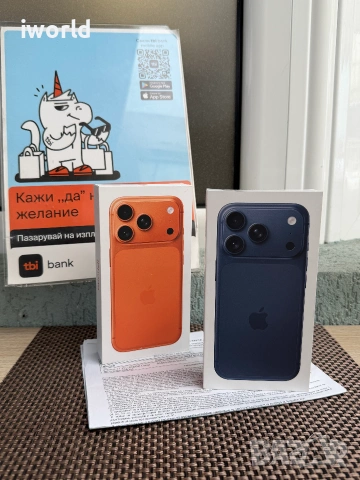 НОВ❗️24М ГАР.❗️iPhone 17 Pro Лизинг 45€/мес от Cosmic Orange / Deep blue 256Gb⚠️ 