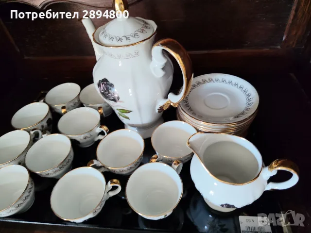Сервиз за кафе порцелан , снимка 3 - Антикварни и старинни предмети - 55544503