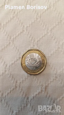 Продавам Сингапурски 1 долар , снимка 2 - Нумизматика и бонистика - 55346411