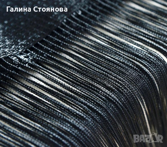 Перде РЕСНИ цвят ЧЕРЕН