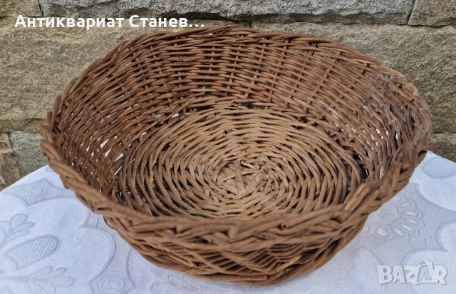 Стари ръчно плетени български панери , снимка 9 - Декорация за дома - 55159537