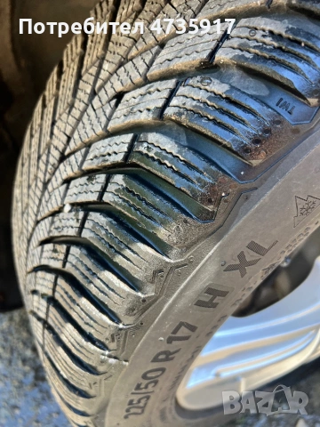 4бр Алуминиеви джанти DEZENT 17" 5х115 за Opel Zafira/Astra с зимни гуми Continental 225/50 R17 XL, снимка 2 - Гуми и джанти - 54579420